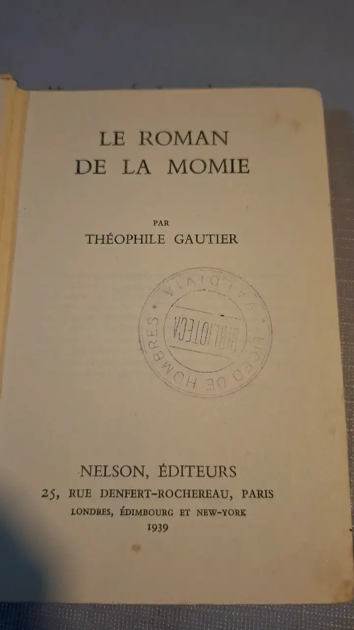 Libro 'Le Roman de la Momie' de Théophile Gautier - 2