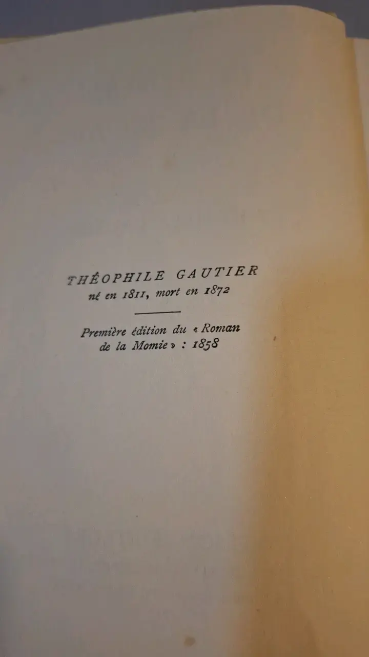Libro 'Le Roman de la Momie' de Théophile Gautier - 3