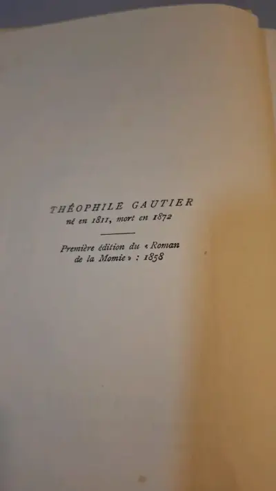 Libro 'Le Roman de la Momie' de Théophile Gautier - miniatura 3