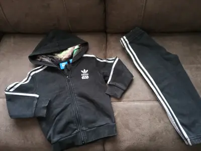 Conjunto de ropa infantil Adidas Star Wars negro - miniatura 5