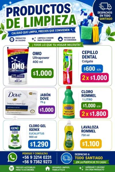 Pack de Detergentes y Limpiadores Elsava 3L - miniatura 2