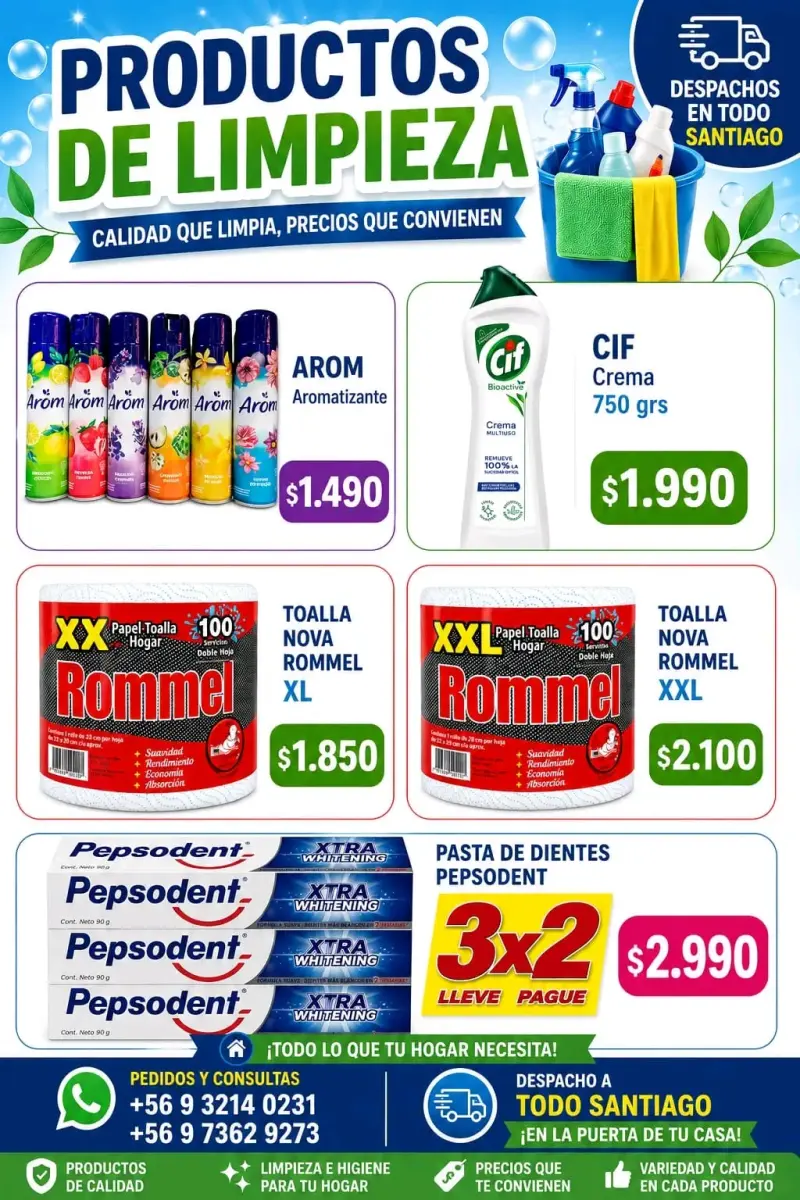 Pack de Detergentes y Limpiadores Elsava 3L - 3