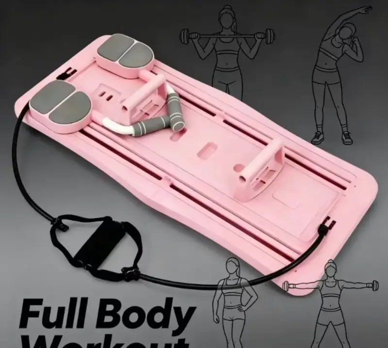 Equipo de ejercicio completo pilates color rosa