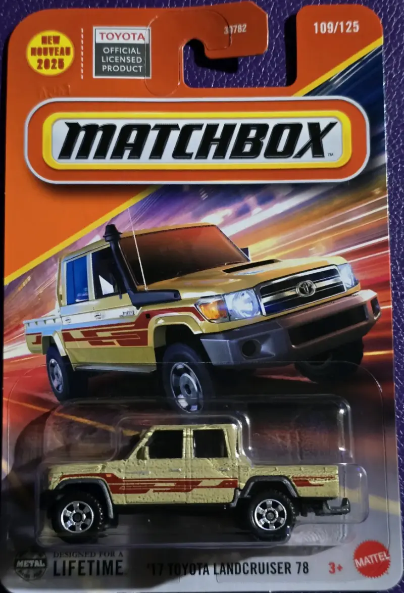 Miniatura Matchbox Toyota Land Cruiser 78 2017