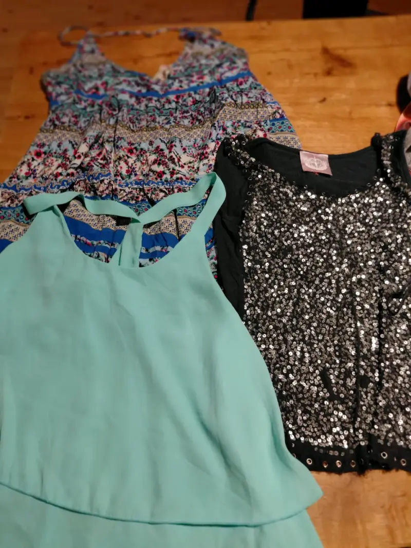 Blusa de seda rosa para mujer - 6