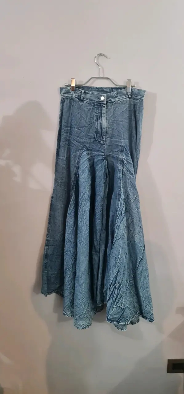 Pantalon de mezclilla azul India Chic