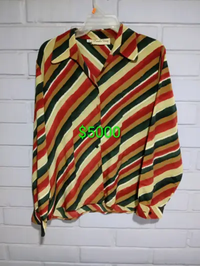 Blusa de rayas multicolor Pamela Vianey - miniatura 1