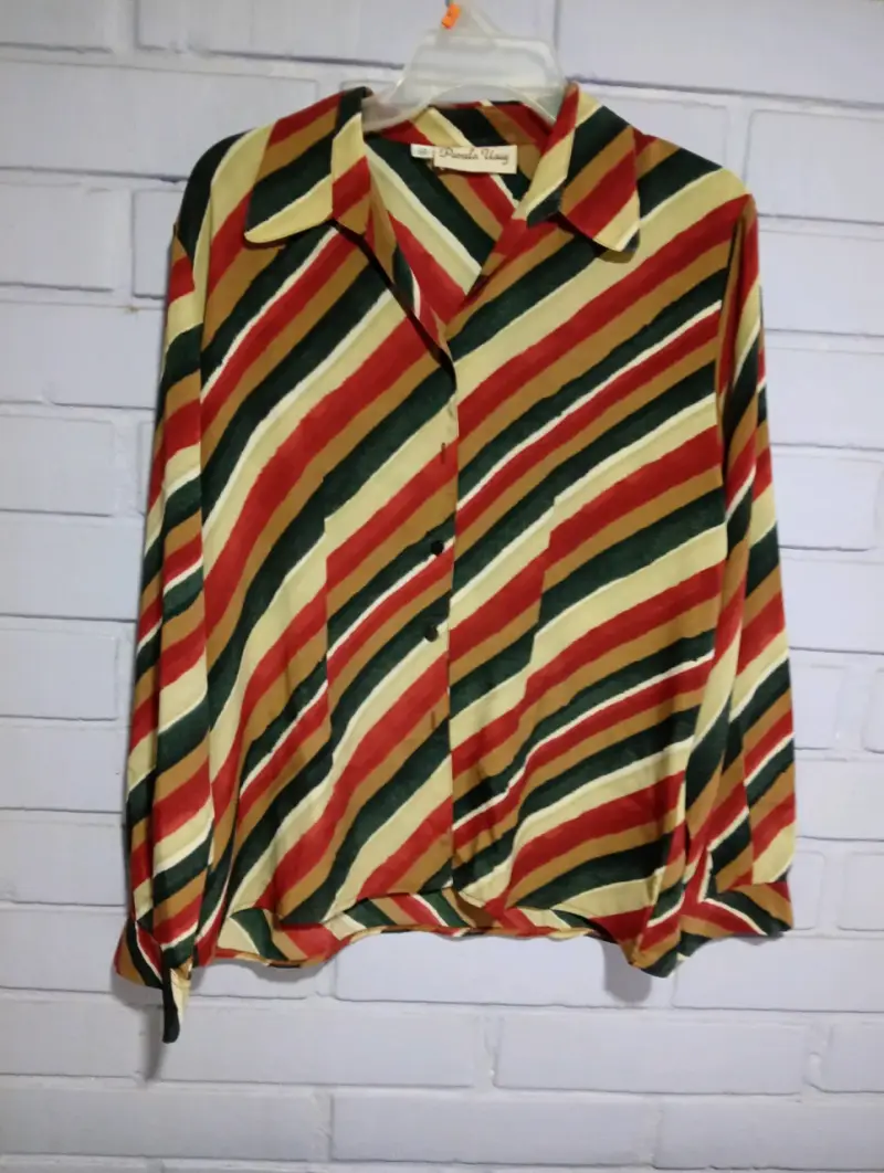 Blusa de rayas multicolor Pamela Vianey - 2