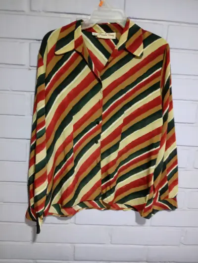 Blusa de rayas multicolor Pamela Vianey - miniatura 2