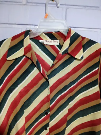 Blusa de rayas multicolor Pamela Vianey - miniatura 3