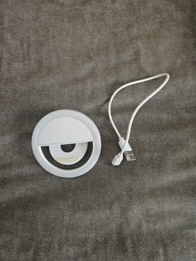 Aro de luz LED para selfies con cable USB - miniatura 1