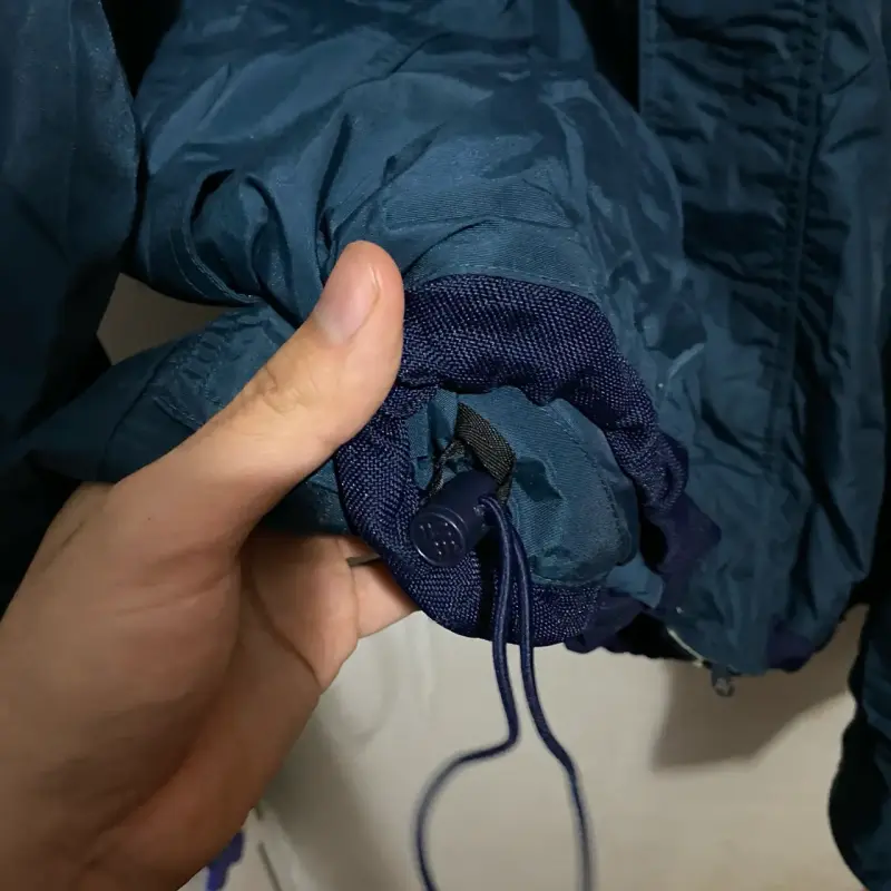 Chaqueta impermeable Columbia azul con capucha - 3