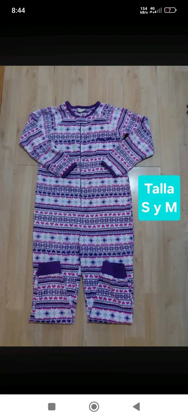 Pijama enterito de invierno para mujer