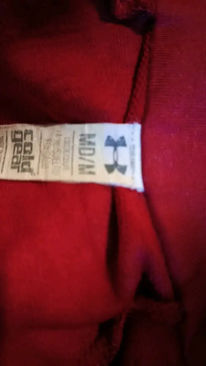Poleron rojo under armour talla M - 6