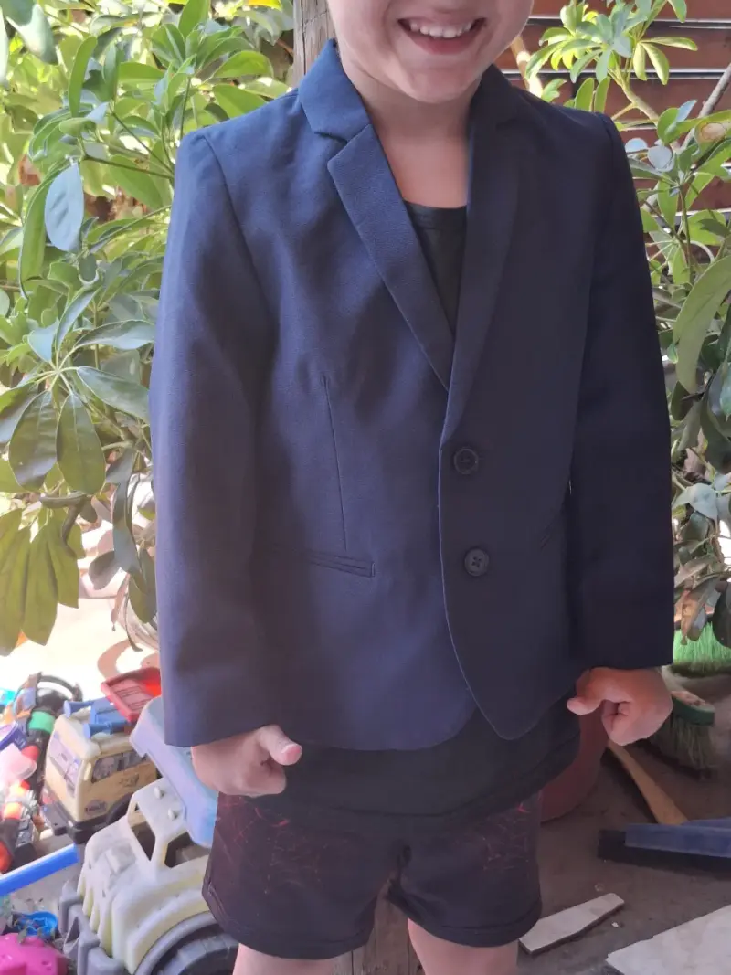 Blazer azul marino para niño H&M talla 3-4 años - 4