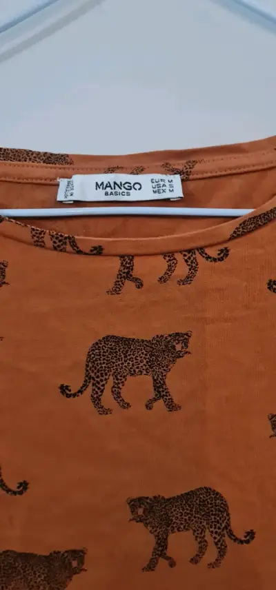 Polera estampada de leopardo Mango Basics - miniatura 2