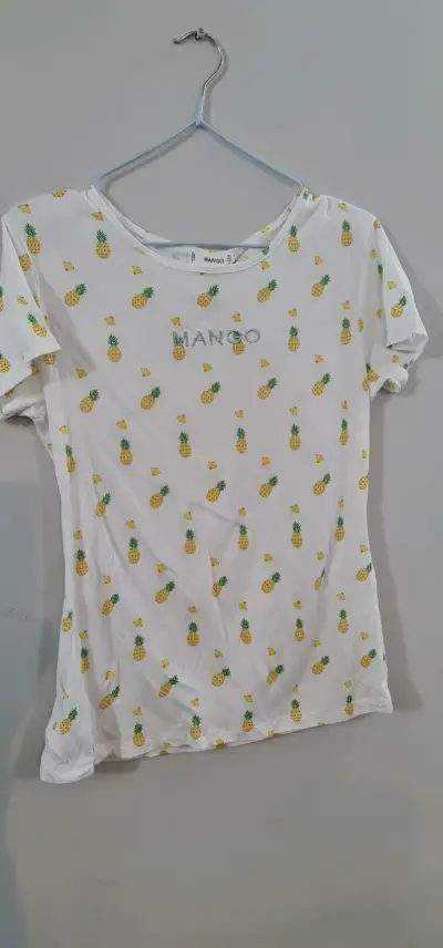 Polera estampada de piñas Mango talla L - miniatura 1
