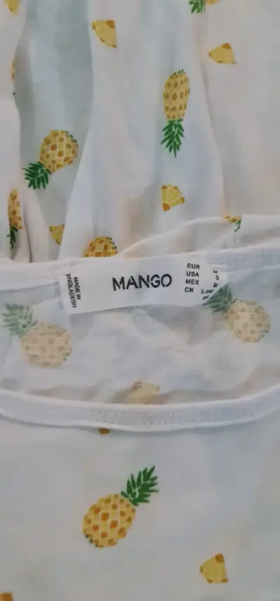 Polera estampada de piñas Mango talla L - miniatura 3