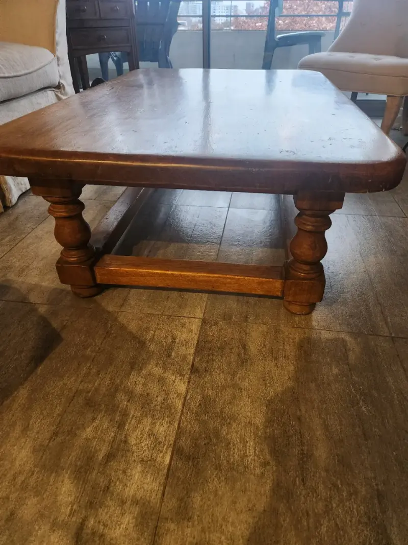 Mesa de Centro de Madera Maciza - 3
