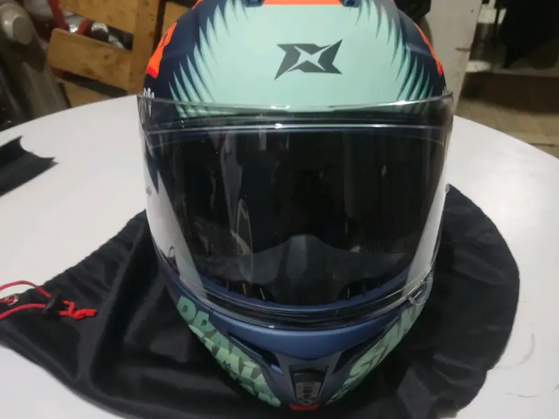 Casco de moto Axxis Draken S Simian azul - 1