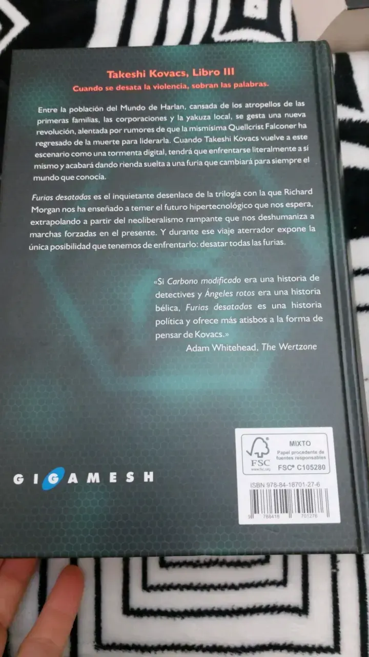 Libro 'Furias Desatadas' de Richard Morgan - 3