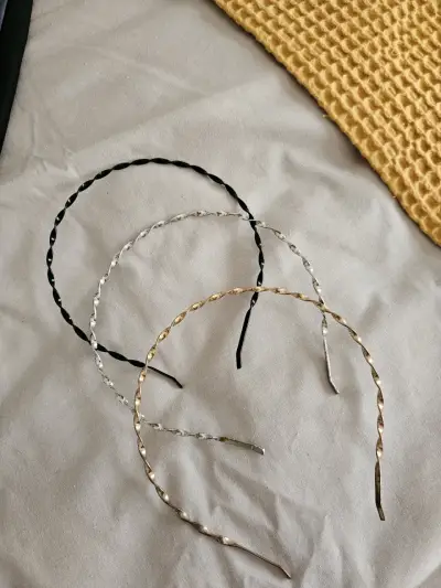 Set de Diademas Trenzadas en Tres Colores - miniatura 1