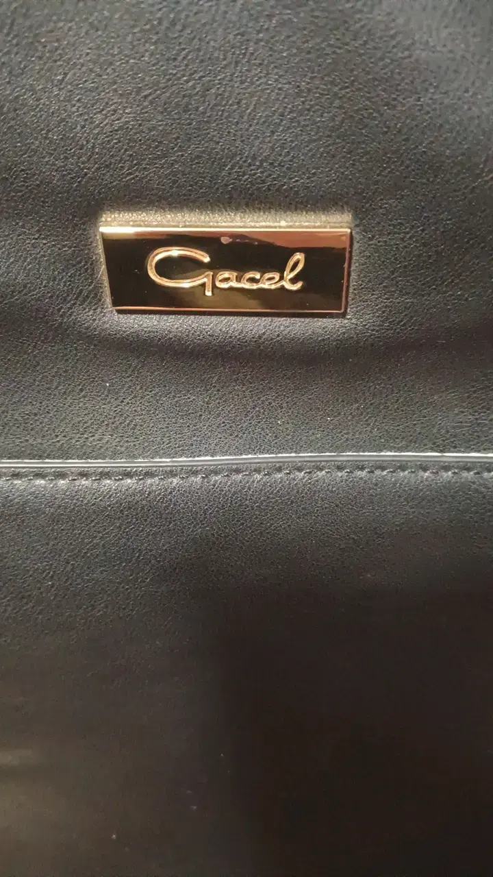 Cartera negra Gacel con asas largas - 2