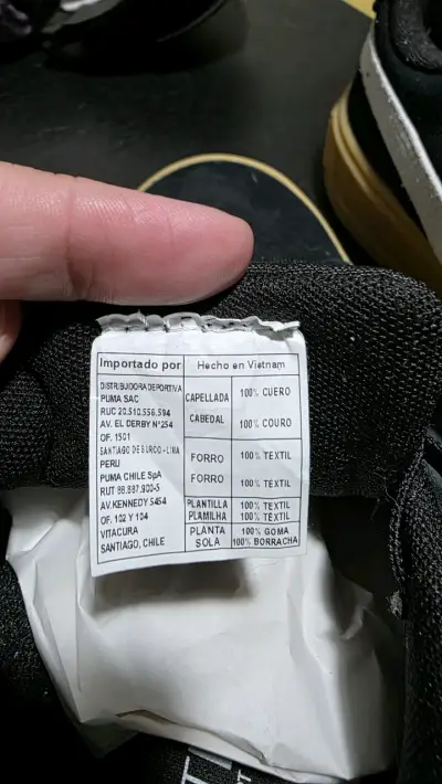 Zapatillas negras Puma de cuero - miniatura 4