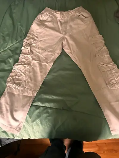 Pantalones cargo beige FRESH BRAND talla XS - miniatura 1