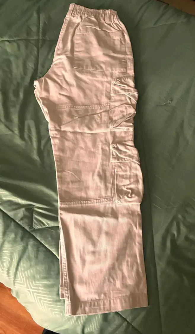 Pantalones cargo beige FRESH BRAND talla XS - 3