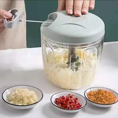 Picadora manual de alimentos con cuerda - miniatura 2