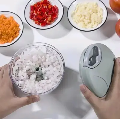 Picadora manual de alimentos con cuerda - miniatura 4
