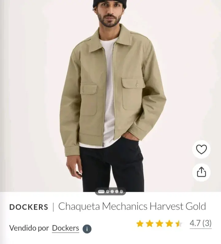 Chaqueta Dockers Mechanics Harvest Gold Beige - 2