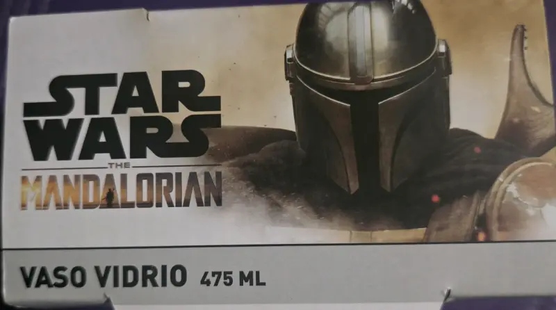 Vaso de vidrio Star Wars The Mandalorian 475 ml - 2