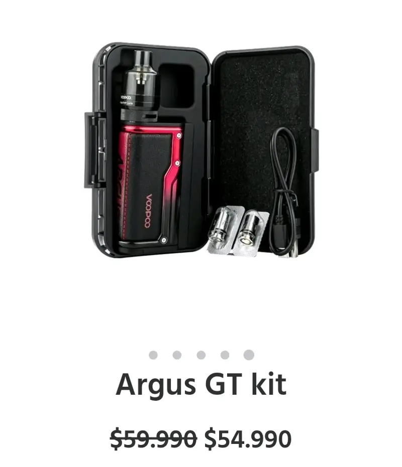 Kit de Vapeo VooPoo Argus GT con Estuche