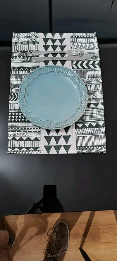 Set de individuales de mesa con diseño geométrico - miniatura 1