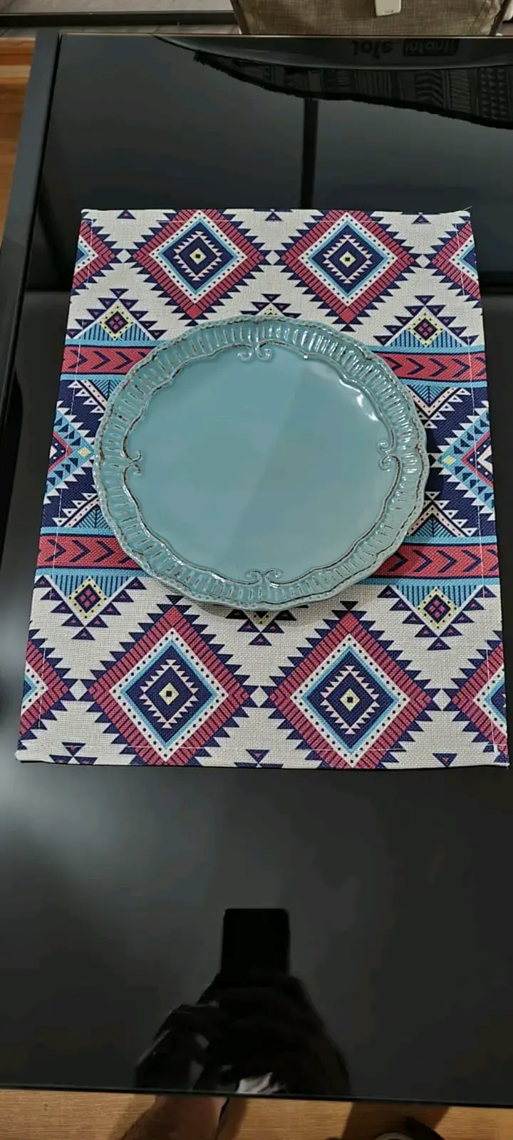 Individual de Mesa Estilo Étnico Colorido - 3