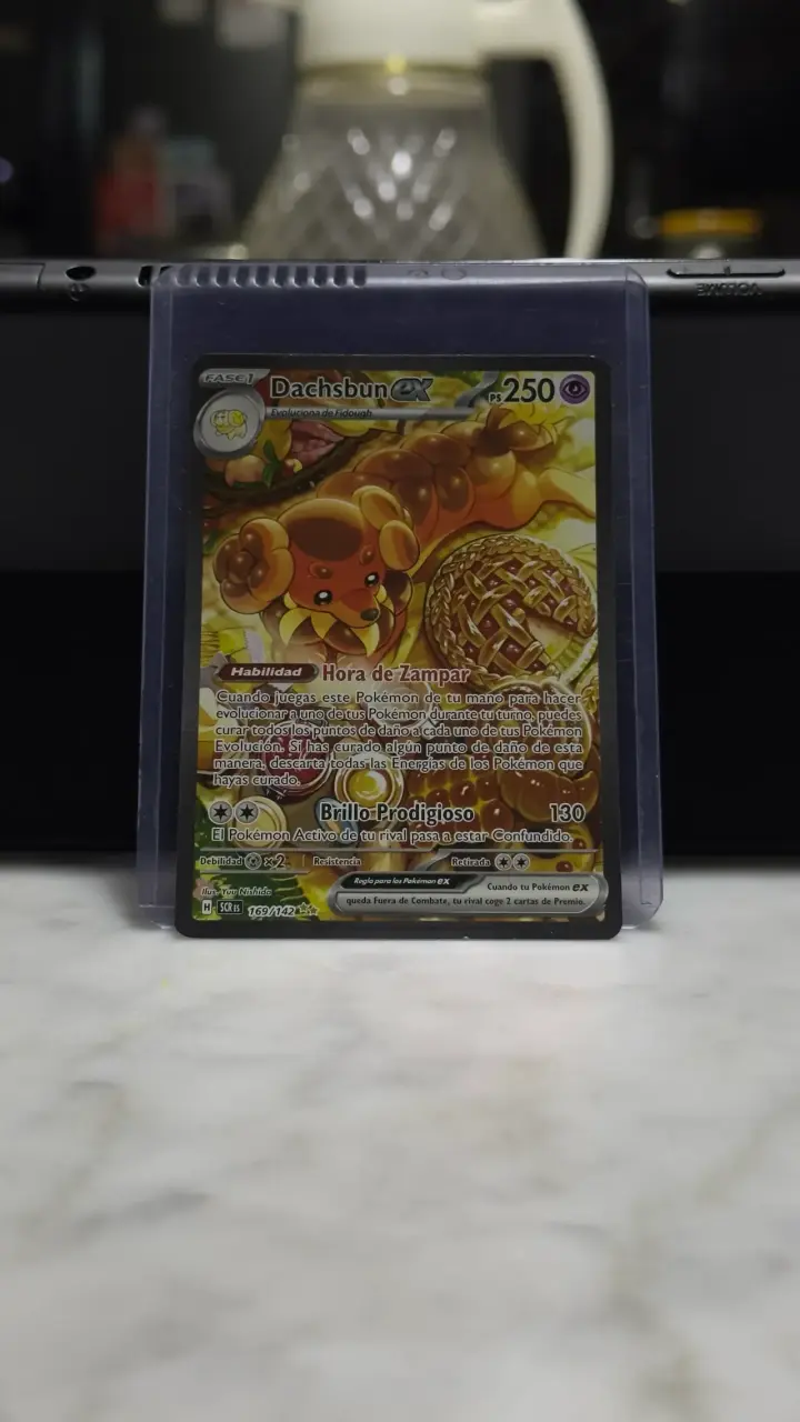 Carta Pokémon Dachsbun EX Holo Rara - 2