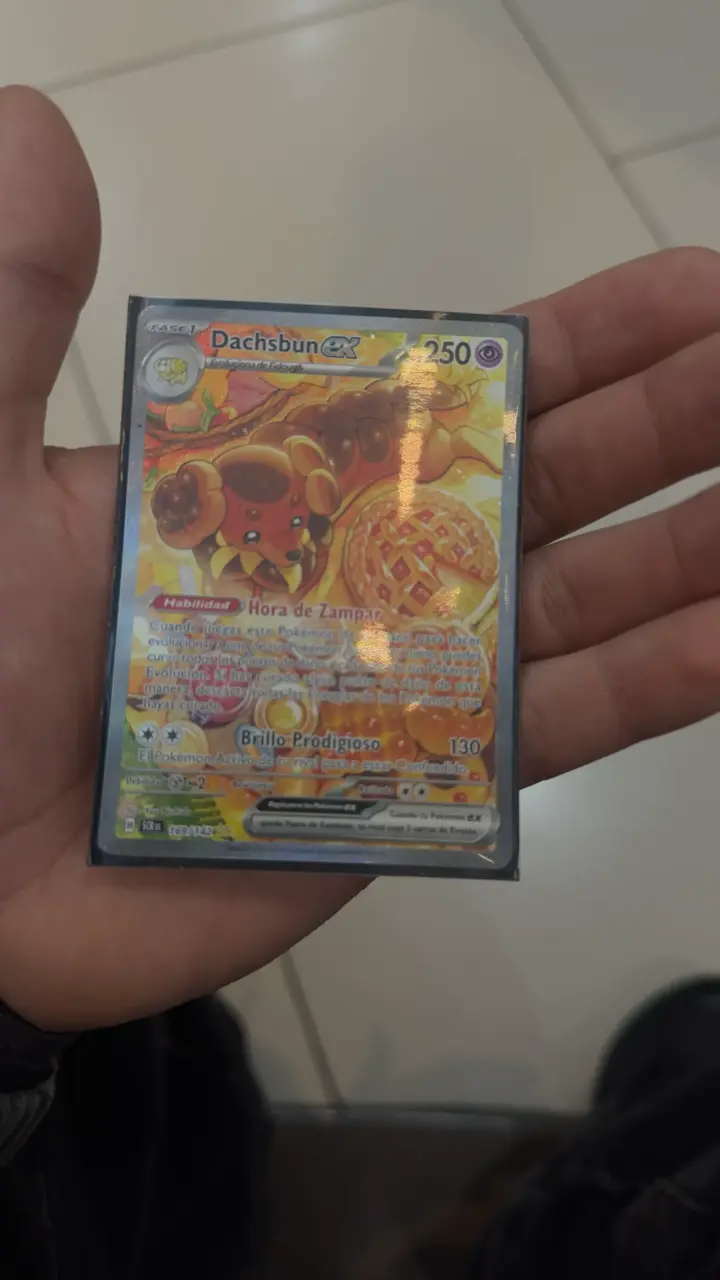 Carta Pokémon Dachsbun EX Holo Rara - 4