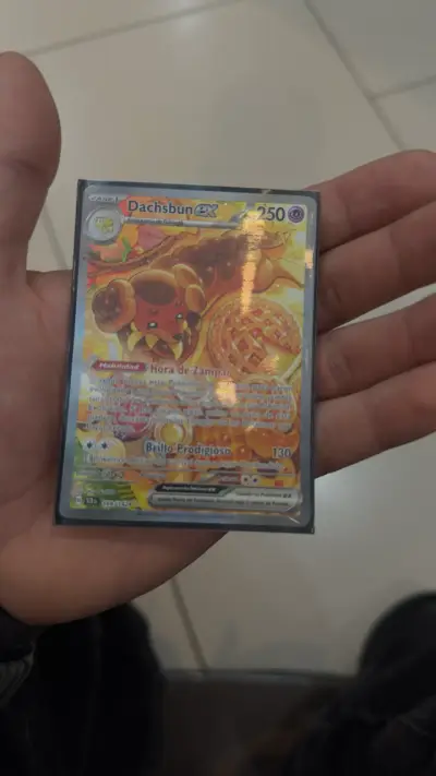 Carta Pokémon Dachsbun EX Holo Rara - miniatura 4