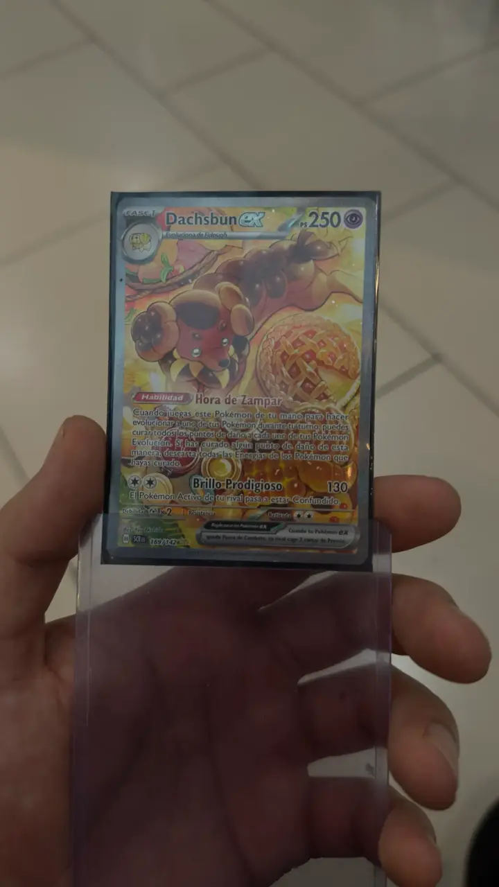 Carta Pokémon Dachsbun EX Holo Rara - 5