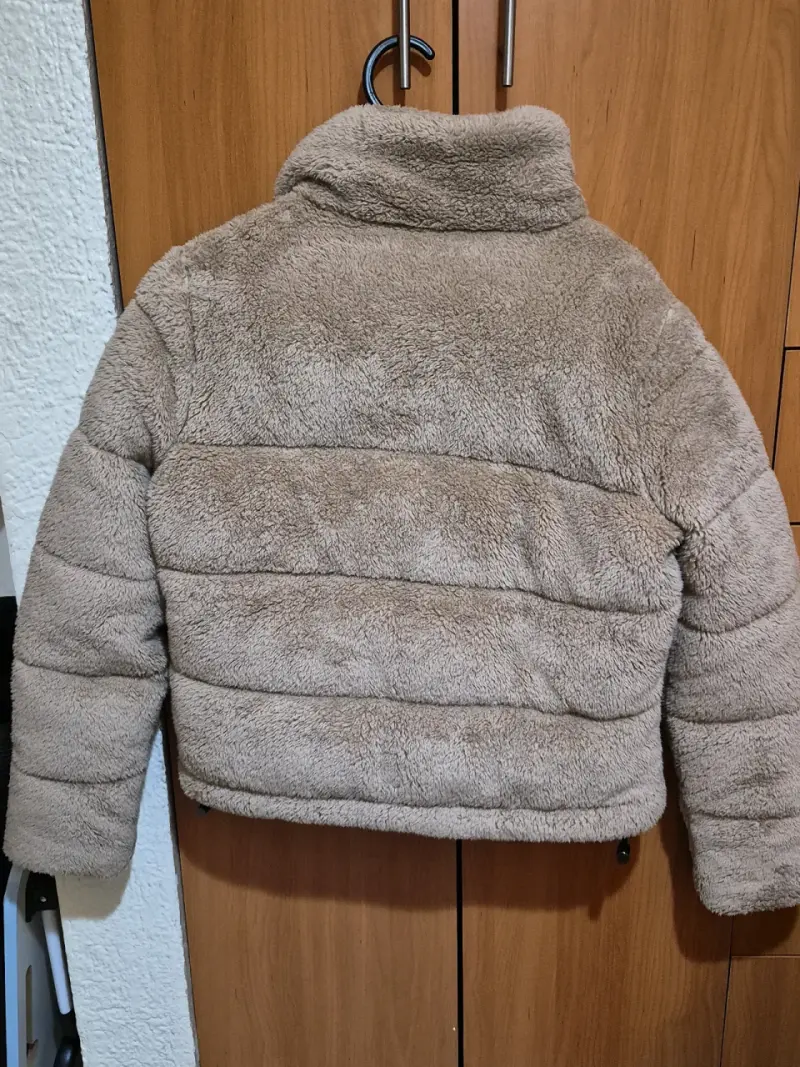 Chaqueta de peluche Hollister beige para mujer - 2