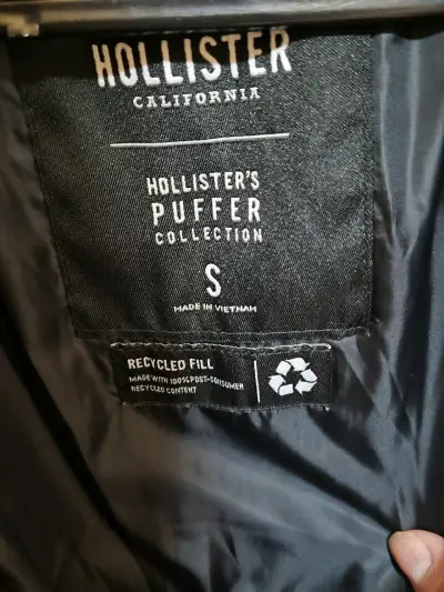 Chaqueta de peluche Hollister beige para mujer - miniatura 3