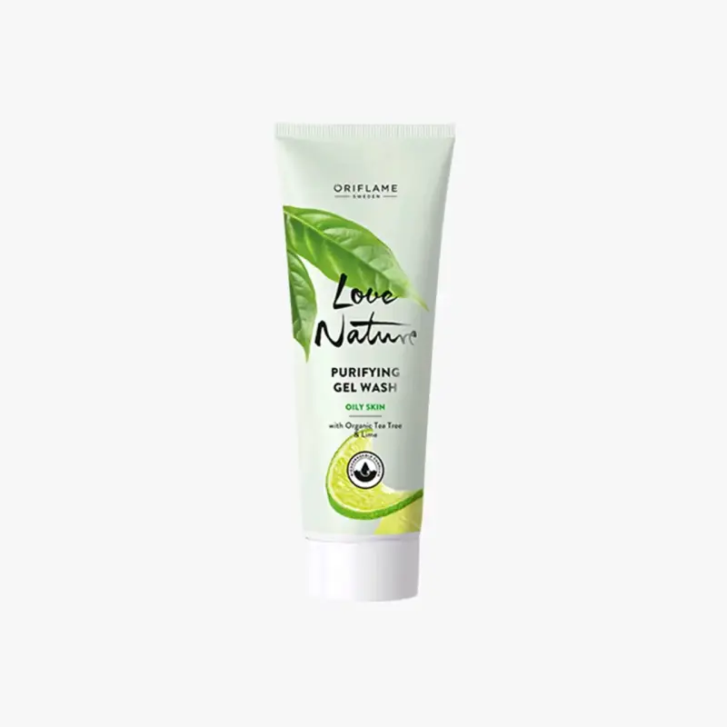 Gel limpiador purificante Oriflame Love Nature para piel grasa