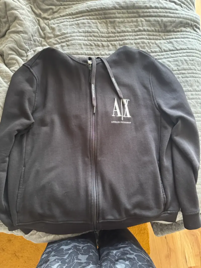Polerón Negro Armani Exchange con Cierre - 1