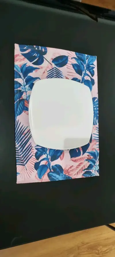 Set de individuales con diseño floral y tropical - miniatura 4