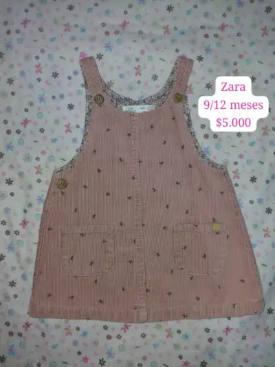 Vestido de bebé Zara 9-12 meses - miniatura 1