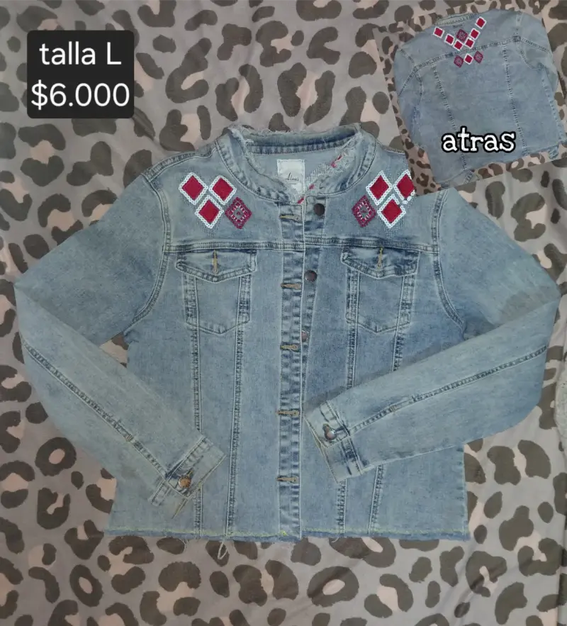 Chaqueta de Mezclilla Talla L MNL - 5