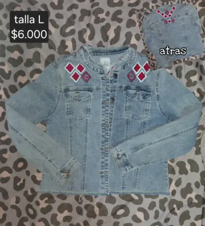 Chaqueta de Mezclilla Talla L MNL - miniatura 5