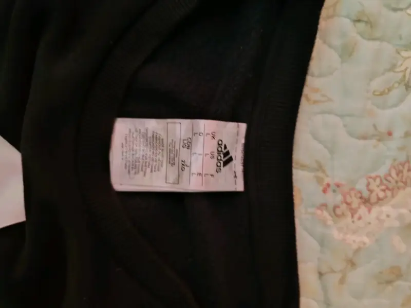 Polerón negro Adidas talla L - 3